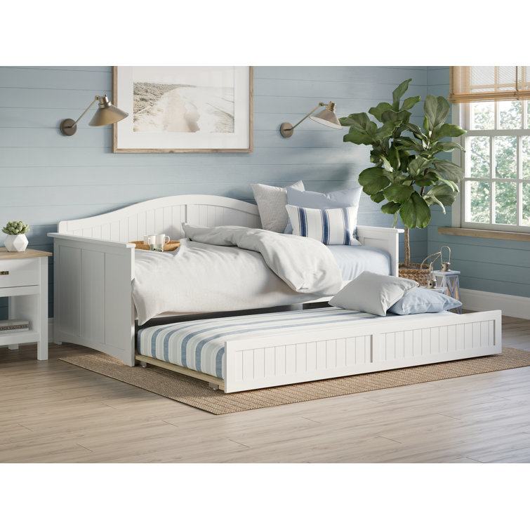 Wayfair twin online bed white